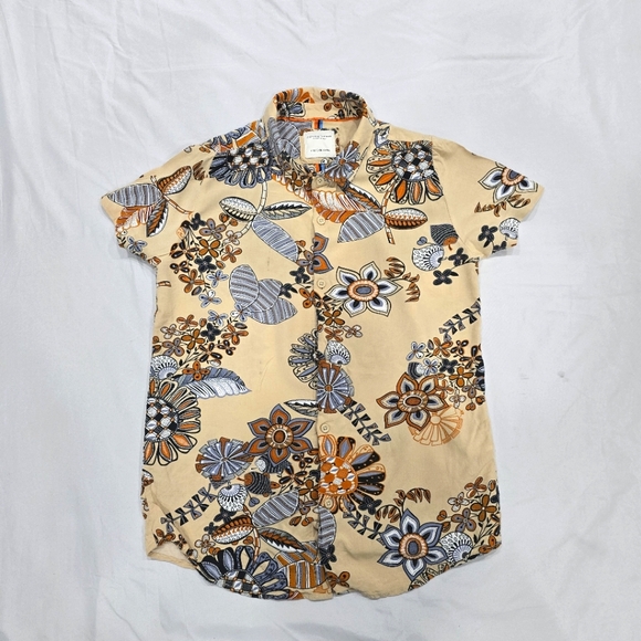 Denim & Flower Hawaiian Button-Up Kids Shirts [69] - Picture 10 of 14